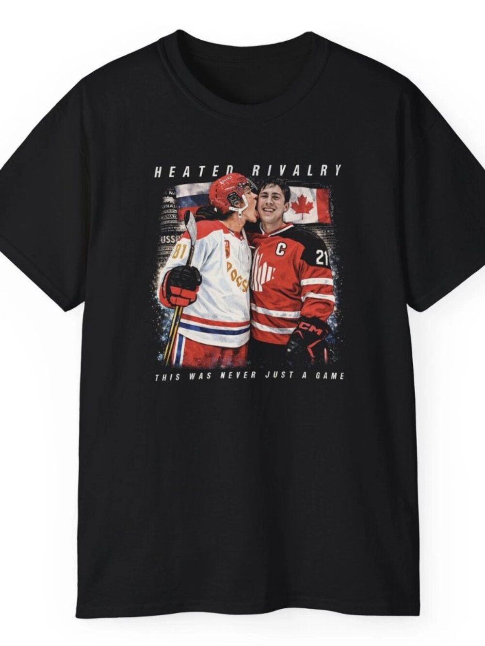 Heated Rivalry Retro Vintage Hockey Tee Shirt
